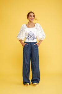 Moutaki Μπλούζα Ποπλίνα Κέντημα