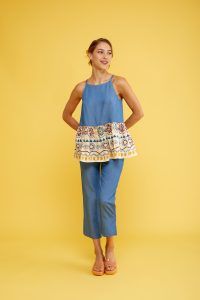 Moutaki Κάπρι με Λάστιχο Denim