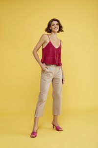 Moutaki Τοπ Πλεκτό Ματζέντα