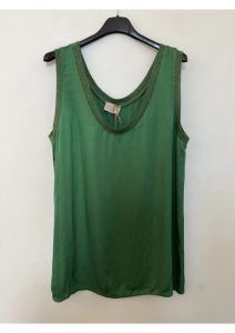 Sunny Studio Paris Τοπ silk με διακριτικό λούρεξ