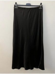 Sunny Studio Paris Φούστα silk blend μαύρη σε γραμμή Α