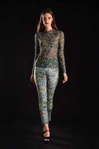 Designer Brand Μπλούζα Printed διαφάνεια ελαστική