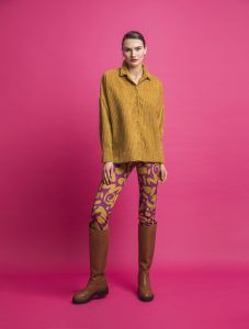 MOUTAKI Παντελόνι κρεπ Printed