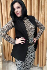 Designer Brand Μπλούζα Printed διαφάνεια ελαστική