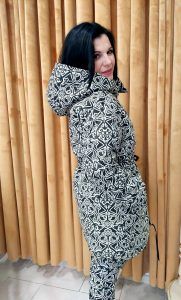 Designer Brand Παρκά Printed με κουκούλα