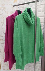 Designer Brands Πλεκτό με ζιβάγκο κοτσίδες Πράσινο