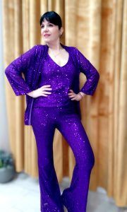 NATACHA Paris Σακάκι Sequin Purple