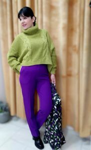 Innocent Πλεκτό ασύμμετρο με λαιμό Lime