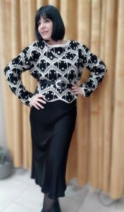 Sunny Studio Paris Φούστα Σατέν Λοξή κλος