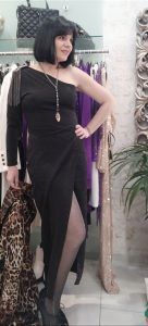 Designer Brands Φόρεμα Lurex με έναν ώμο