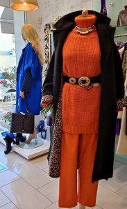 Moutaki  Πλεκτό Ριπ Πορτοκαλί