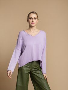 Moutaki Μπλούζα Πλεκτή Ve Lilac