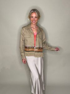 Biscoto Paris Boho Jacket με Τρέσσα