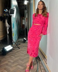 MYT Φόρεμα brocade Fuchsia