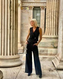 Innocent παντελόνα ρίγα lurex