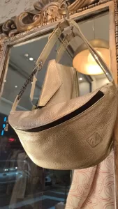 Greek designer Hand Made τσάντα Δέρμα gold