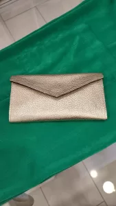 Greek designer Hand Made δερμάτινο πορτοφόλι Gold