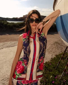 Eirianna the brand chain print Πουκάμισο