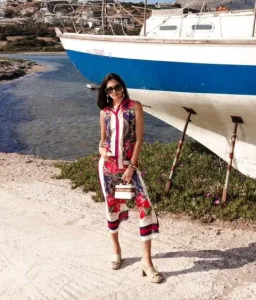 Eirianna the brand chain print Παντελόνι