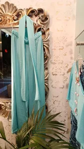 Moutaki παντελόνα τυρκουάζ