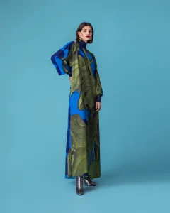 Moutaki Φόρεμα πράσινο - μπλε