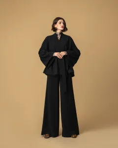 Moutaki Παντελόνα Φαρδιά μαύρη