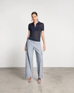 Moutaki 25.03.32 Παντελόνι Cargo Light blue k Stone