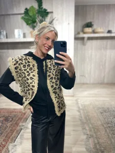 French Collection Orlinn Γιλέκο λεοπαρ