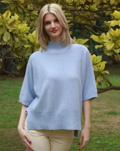 Alexander Lauren Ασύμμετρο πλεκτό Σιελ wool Cashmere blend