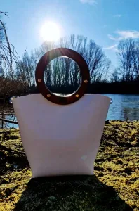 RM THELMA MINI BAG Hand Made Leather Wood