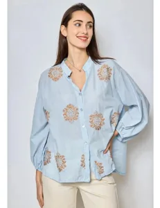French fashion Πουκάμισο Karin με κέντημα