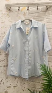 French fashion Πουκαμίσα Janina με μανίκι 3/4