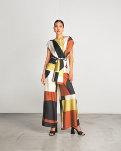 Moutaki Printed Satin Set