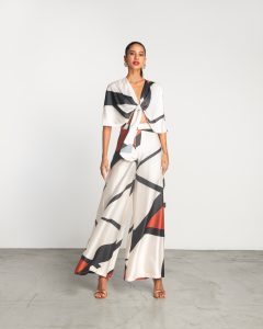 Moutaki Printed Satin Set