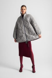 Moutaki 25.06.129 μπουφαν double face γκρι-μπορντο