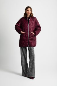 Moutaki 25.06.129 μπουφαν double face μπορντο-γκρι