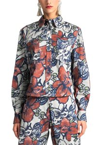 Moutaki Πουκάμισο 25.09.141 Γκρι Τύπος