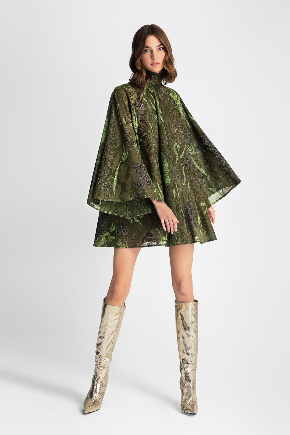 Moutaki 25.07.104 Μίνι Φόρεμα Lurex