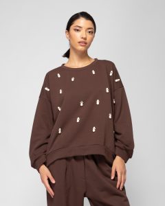 Sourloulou μπλούζα chocolate one size