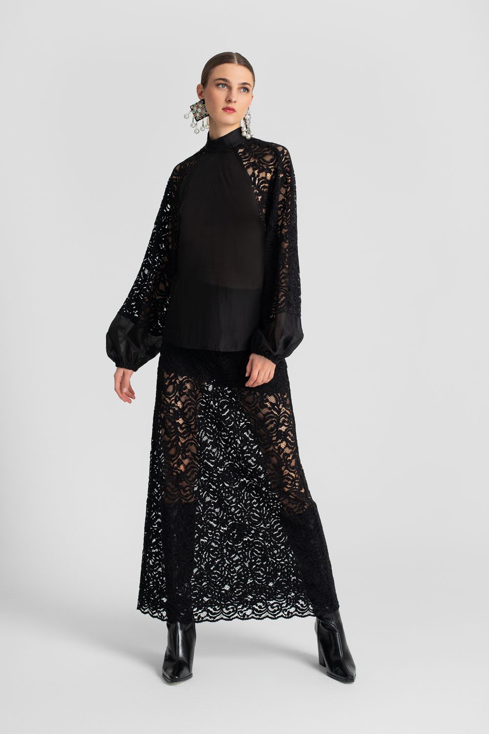 Moutaki Μπλούζα δαντέλα 25.01.116