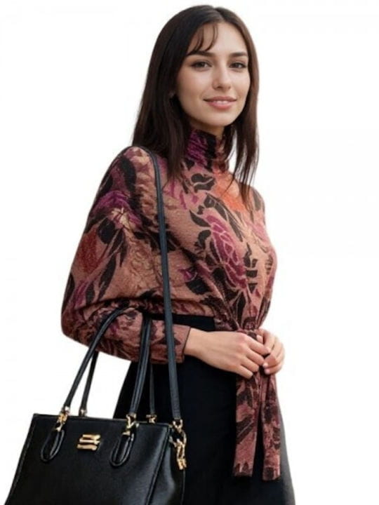 Moutaki Μπλούζα 25.09.142 μπορντο ανάγλυφη δαντέλα