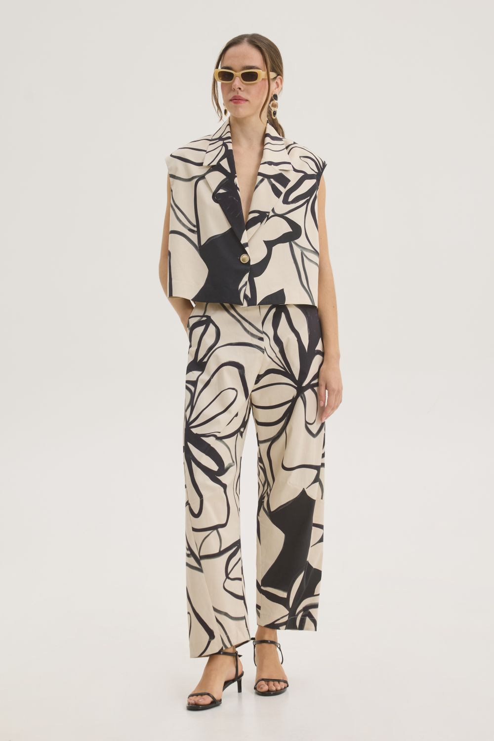 Innocent γυναικείο παντελόνι δερματίνη